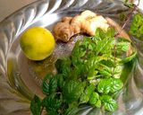 A picture of step 1 of Ginger drink.