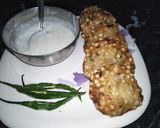 A picture of step 9 of Sabudana vada.