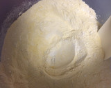 A picture of step 2 of Cornbread (Plain) in da frying pan.