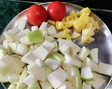 A picture of step 1 of Bottlegourd(lauki) subzi.