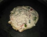 A picture of step 4 of Sujii uttpam sandwich.