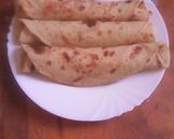 A picture of step 7 of Coconut & carrot chapati#Theme challenge.
