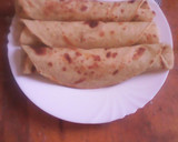 A picture of step 7 of Coconut & carrot chapati#Theme challenge.