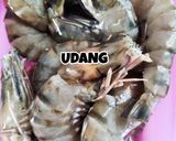Gambar langkah 1 resipi Udang Masak Lemak Cili Padi Tanpa Serai.