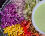 A picture of step 2 of Healthy Rainbow 🌈 Salad (Eat Rainbow - 6 Colours, 6Superfoods in One Plate).