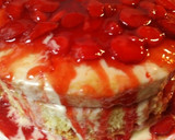A picture of step 16 of 3- Layer Strawberry Naked Drip Cake from scratch.