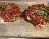 A picture of step 12 of California Farm Greek Pizza.
