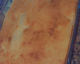 A picture of step 5 of Basbousa(Semolina Cake).
