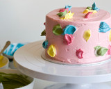 Foto del paso 4 de la receta: Tarta de plátano y buttercream de chocolate blanco (efecto pinceladas)