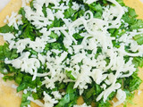 Checks spinach cheese paratha
