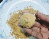 A picture of step 3 of Poteto paneer balls.