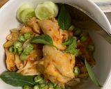 รูปขั้นตอนการทำที่ 2 ของ แกงไก่กะทิ