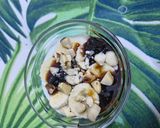 Pas rețetă Gris de orez cu banane, nuci de Brazilia și dulceață de vișine 5 fotografie