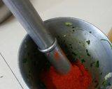 A picture of step 2 of Red chilli and garlic chutney (without gas).