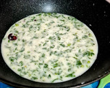 A picture of step 11 of Methi Matar Paneer Malai.