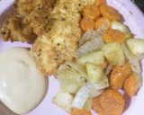 A picture of step 4 of Hot Honey Ranch Chicken Tenders.