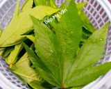 Hình bước làm 1 của món Canh chua cá hú nấu lá bụp giấm(lá rau chua,lá giấm...)