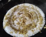 A picture of step 3 of Moringa powder onion dosa.