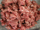 Empanadas de carne cortadas a cuchillo