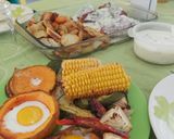 Foto del paso 5 de la receta: Carne al horno con verduras y crema de verdeo 🍽🥩🌽🥔🥕