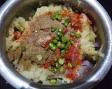A picture of step 3 of Potato stuffed Sama Rice pops.