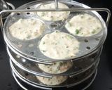 A picture of step 12 of Instant Oats Vegetable Idli.
