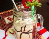 A picture of step 3 of Strawberry Chocolate Milkshake || No Icecream|| No Sugar||No Artificial Color.