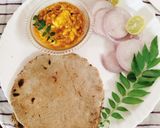 A picture of step 7 of Bajara roti (pearl millet flour / sajje hittu).