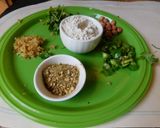 A picture of step 2 of Idli with sago and horse gram sprouts.