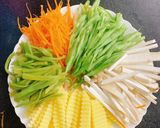 Hình bước làm 3 của món Tiến vua ngũ sắc - món chay - #Tapdevang23