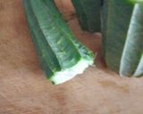 A picture of step 1 of Tori ki bhujia.