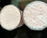 A picture of step 2 of Strawberry Milk shake.