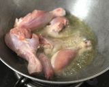 A picture of step 1 of Peshawari kadai chicken.