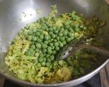 A picture of step 2 of Cabbage sabji.