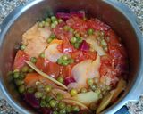 A picture of step 2 of Vegetable Soup.