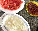 Foto del paso 1 de la receta: Espaguetis de arroz con salsa cremosa de jamón y ajo (picante)