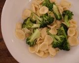A picture of step 4 of Home made pasta, orecchiette, with broccoli.
