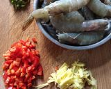 A picture of step 1 of Steam Shrimps.