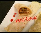 A picture of step 6 of Chicken Shawarma Wraps with Tortilla Bread.