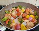 A picture of step 9 of Stir Fry Pepper Chicken.