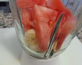 Foto del paso 2 de la receta Batido frío de sandía y plátano