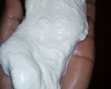 A picture of step 6 of Homemade mozzarella cheese.