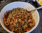 A picture of step 2 of Brunch Farro.