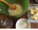Foto del paso 1 de la receta Cheese pastry, pasta de queso para pasteles con harina de espelta