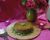 A picture of step 21 of Persian dill & broad beans rice cake ته چین شوید باقالی.
