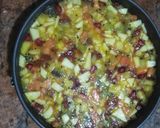 A picture of step 8 of Mixed fruit cheese cake.(No bake).