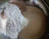 A picture of step 1 of Ragi Suji Chilla.