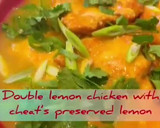 A picture of step 11 of Double lemon chicken with cheat’s preserved lemon.