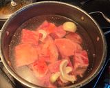 A picture of step 1 of Beef and Vegetable Soup (Caldo Blanco de Res).