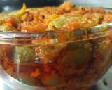 A picture of step 7 of Gum berry (gunda) and raw mango sabji.